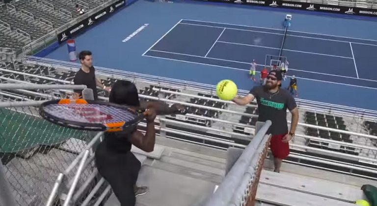 Serena Williams participa em vídeo truques com os Dude Perfect