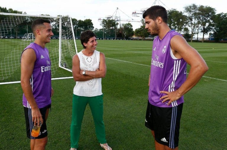 [Fotogaleria] Carla Suárez Navarro visitou o estágio do Real Madrid