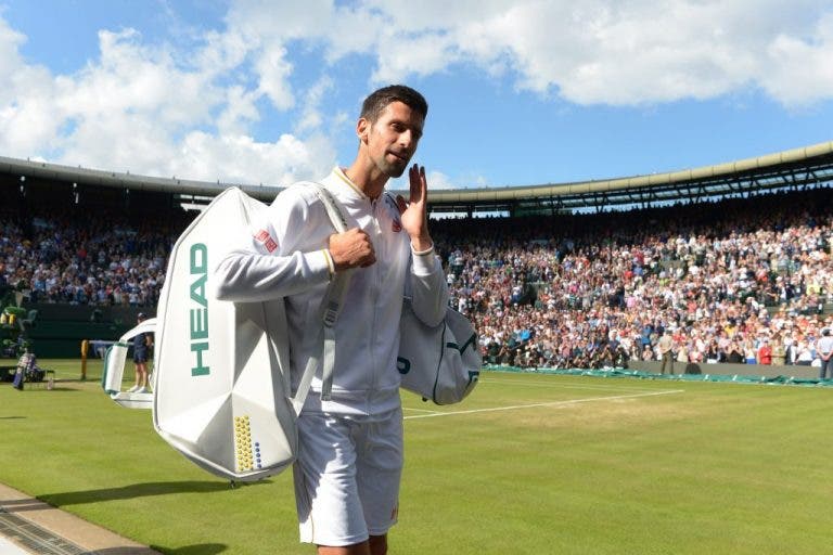 Djokovic sai de Wimbledon como não saía de um Major há sete anos