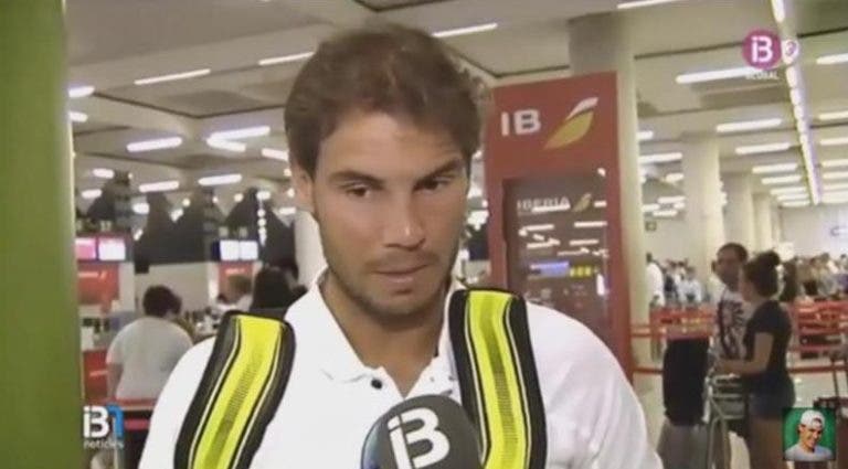 Nadal faz escala no Porto a caminho do Rio