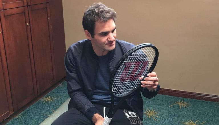 Federer desafia os fãs a ganharem a sua nova raquete