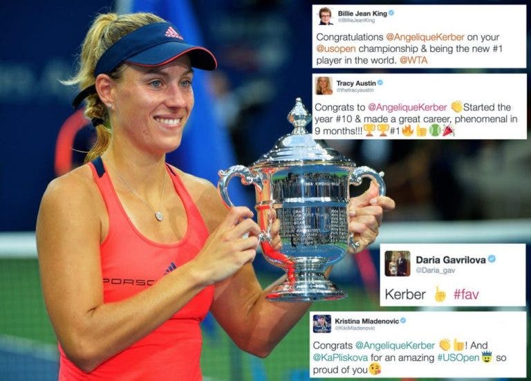 Twitter. As reações à vitória de Kerber no US Open