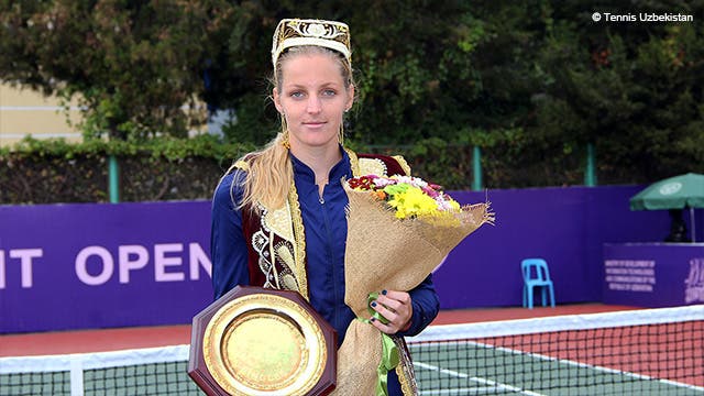 Tashkent. A gémea Pliskova canhota também sabe ganhar títulos