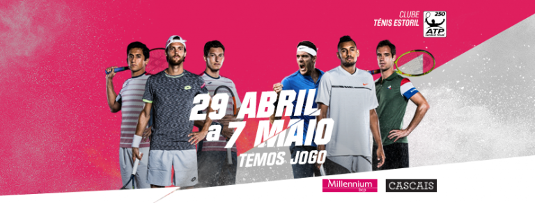 Primeiro dia do Estoril Open 2017 com três portugueses no Estádio Millennium
