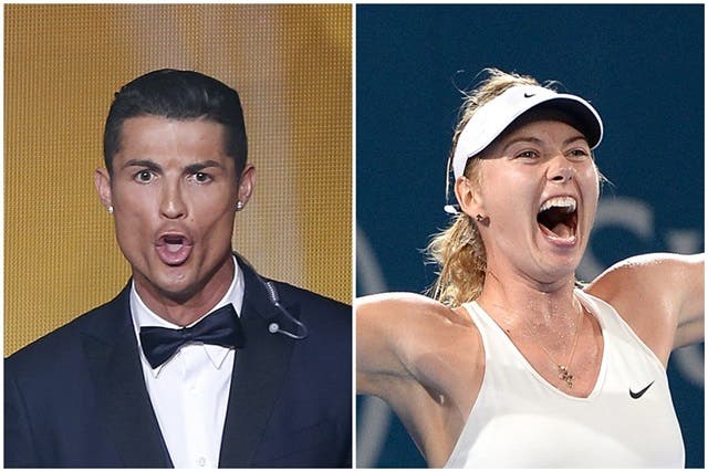 Ronaldo e Sharapova são os desportistas com mais estilo, dizem os portugueses