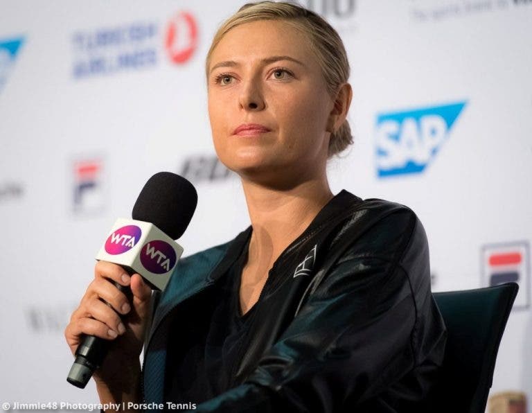 [VÍDEO] Sharapova com momento de tensão em conferência de imprensa: «Essa pergunta é tão inapropriada»