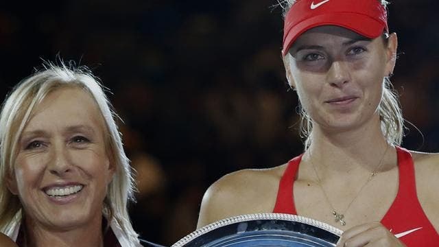 Martina Navratilova: «É tempo de as jogadoras deixarem a Sharapova descansada»