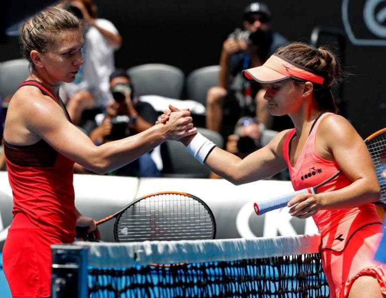 Jogaço de Simona Halep e Lauren Davis fica para a história do Open da Austrália
