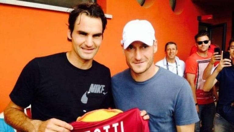 Francesco Totti: «Espero que o Federer jogue por muitos mais anos»