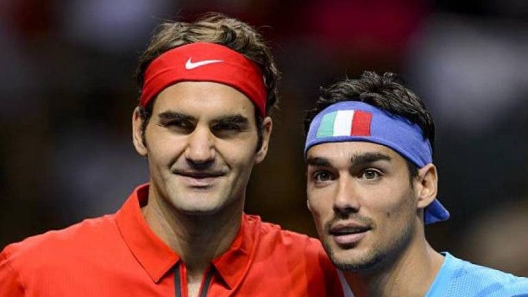 Fognini sobre o Big Three: “95% das pessoas preferem Federer”