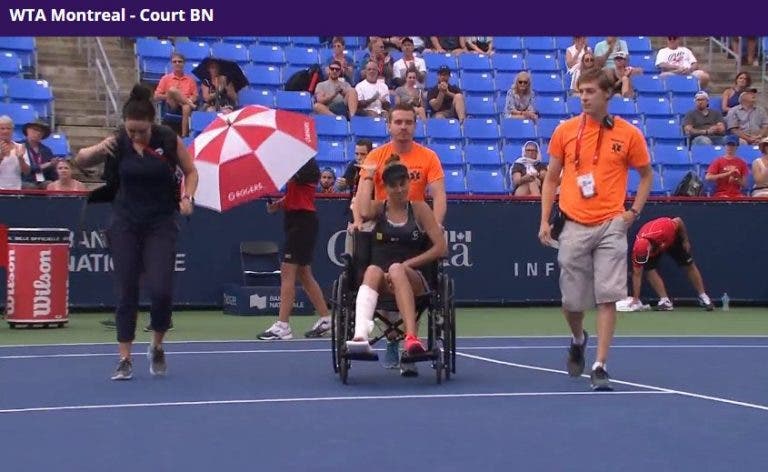 [VÍDEO] Lesão arrepiante obriga Buzarnescu a desistir diante de batalha frente a Svitolina