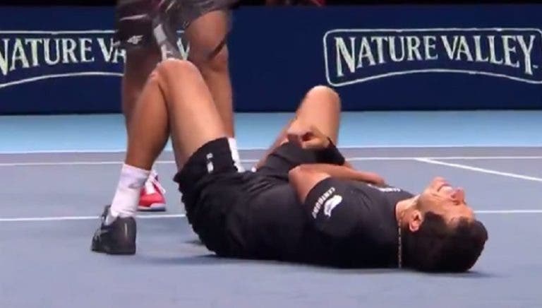 [VÍDEO] Boom. Jack Sock acertou em cheio em Marcelo Melo