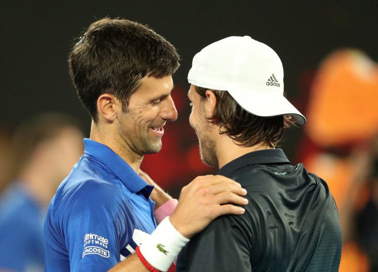 Pouille: «Quando o Djokovic joga assim é o melhor tenista do mundo»