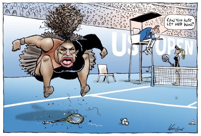 Ainda se lembra do polémico cartoon de Serena? Conselho Australiano de Imprensa reage e diz não existir racismo