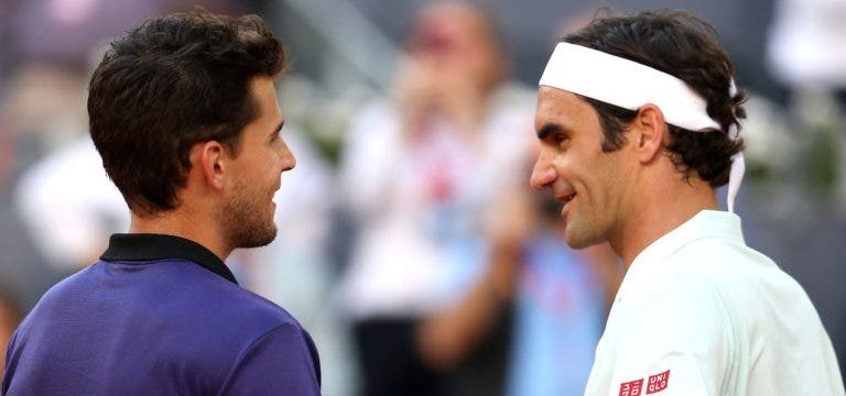 Federer ‘adorou’ a reação de Thiem à ‘expulsão’ da sala de conferências