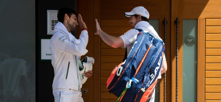 Djokovic: “Murray merece encerrar a carreira do seu jeito. É uma lenda”