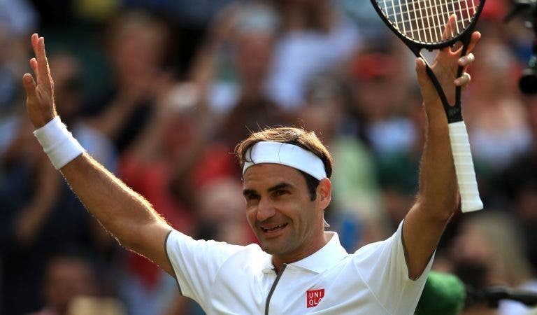 Federer é o primeiro homem da história a ganhar 100 encontros no mesmo Grand Slam