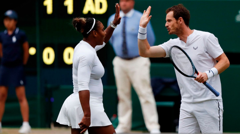 Serena e Murray já estão nos ‘oitavos’ de pares mistos em Wimbledon