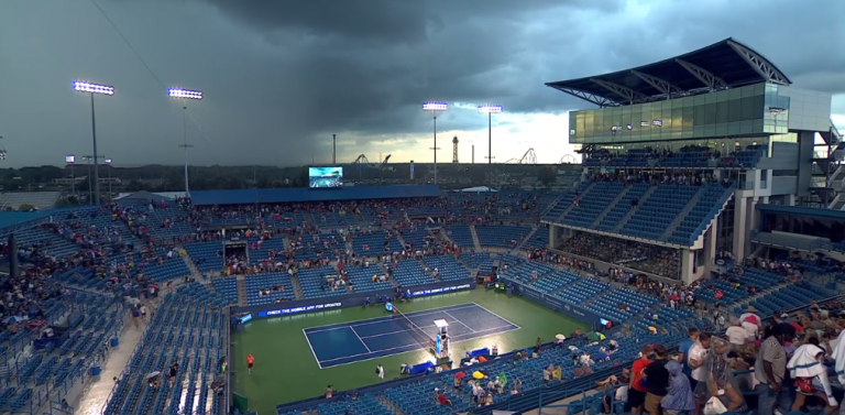 Chuva volta a fazer das suas e suspende jogo de estreia de Federer em Cincinnati