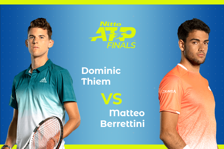 ATP Finals: Siga Dominic Thiem vs Matteo Berrettini no nosso live center