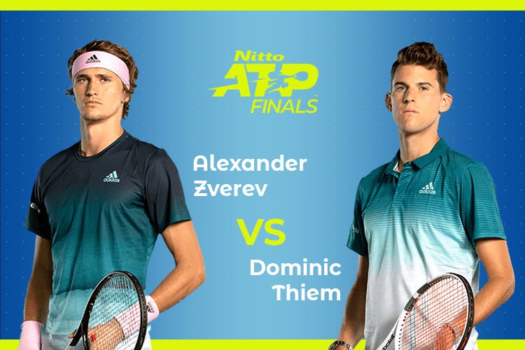 ATP Finals: Siga Alexander Zverev vs Dominic Thiem no nosso live center