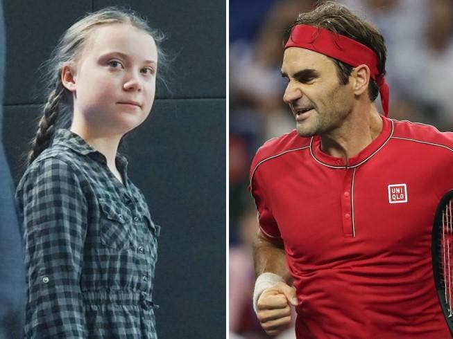 Greta Thunberg critica Roger Federer e divulga hashtag contra o suíço
