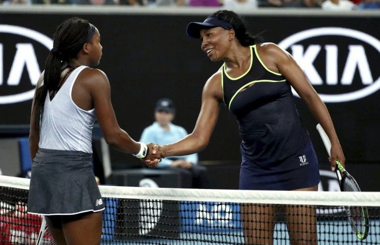 Venus Williams elogia Cori Gauff: «A sua maturidade é incrível para a idade que tem»