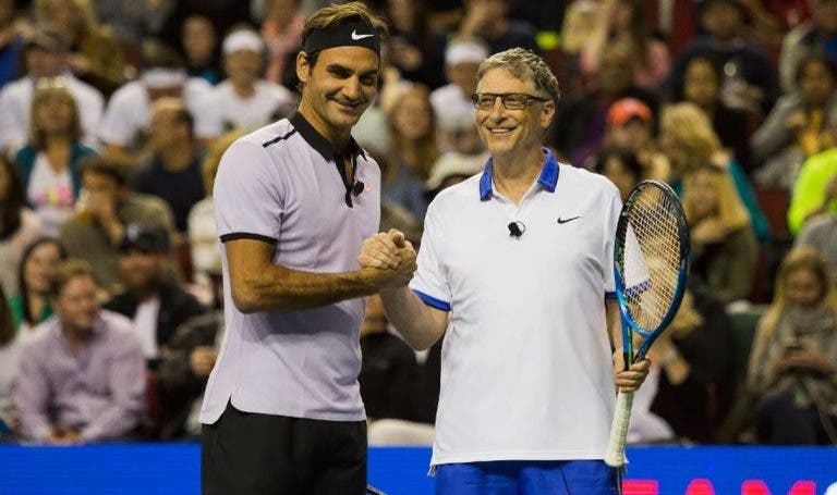 Bill Gates jogará ao lado de Roger Federer na Cidade do Cabo
