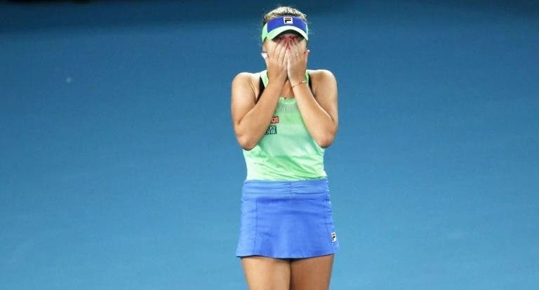 Campeã do Australian Open Sofia Kenin surpreendida na 2.ª ronda em Doha