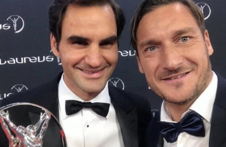 Totti: «Para mim, Federer é o ténis. Talvez o convide para jogar padel»