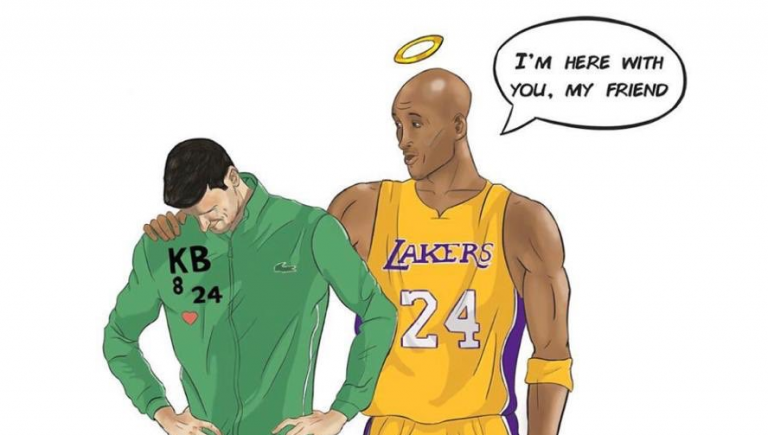 Djokovic não se esquece de Kobe Bryant no aniversário do basquetebolista