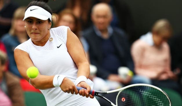 Andreescu irreconhecível é arrasada na primeira ronda de Wimbledon