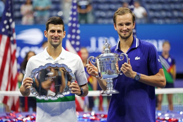 Incrível: Djokovic e Medvedev vão ficar separados por 10 pontos no ranking ATP