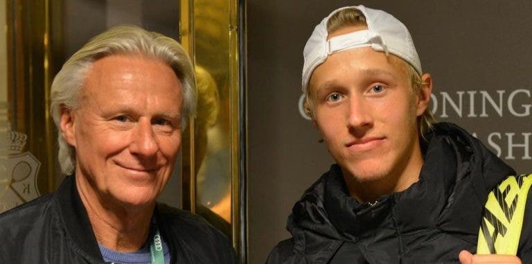 Filho de Bjorn Borg eliminado na primeira ronda em Estocolmo