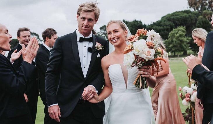 Tenistas australianos casaram em Melbourne