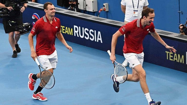 Rússia só sabe ganhar e está nas meias-finais da ATP Cup