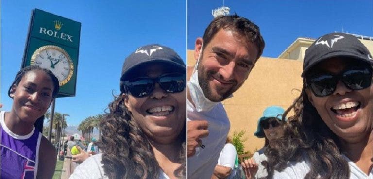 Indian Wells tem uma fã especial e todos os jogadores querem uma selfie com ela