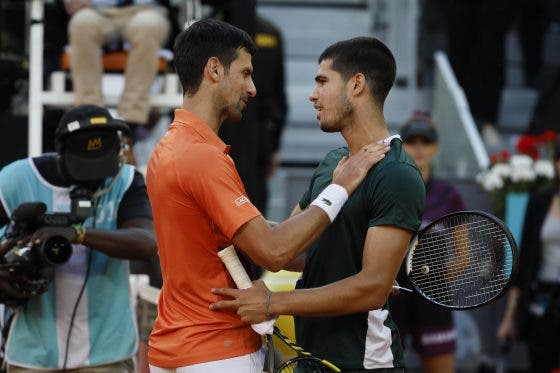 Djokovic e Alcaraz podem ficar empatados no topo do ranking