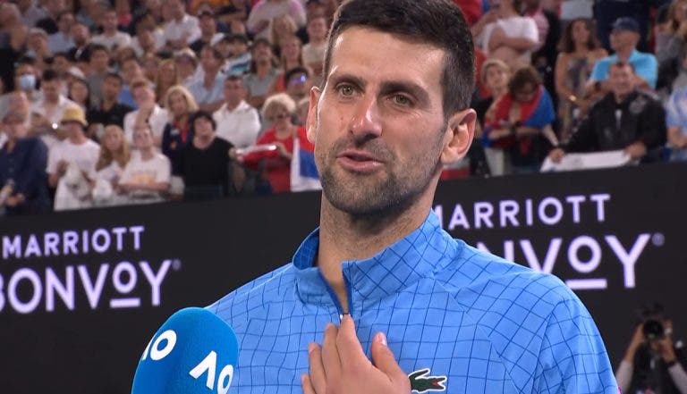 Djokovic lembra Federer após vitória no Australian Open: “Tênis tem saudades dele”