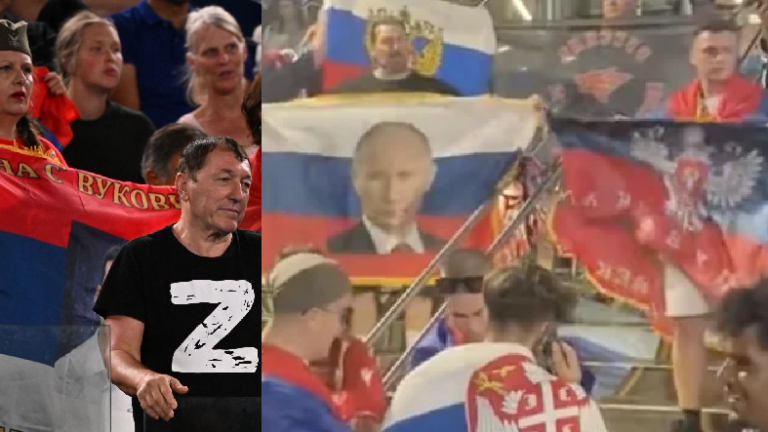 [VÍDEOS] Fãs gritam pela Rússia e por Putin após jogo de Djokovic