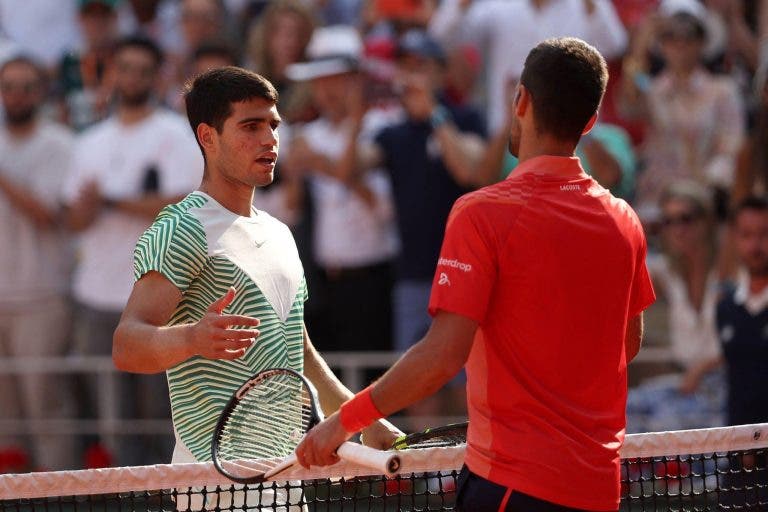 Alcaraz parabeniza Djokovic pelo histórico título em Roland Garros