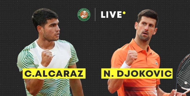 [AO VIVO] Acompanhe Alcaraz x Djokovic na semifinal de Roland Garros em tempo real