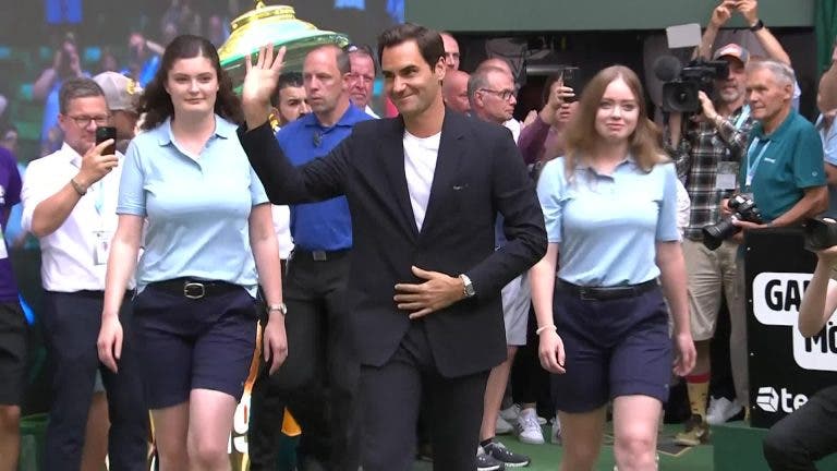 Roger Federer é homenageado em Halle, onde venceu dez títulos