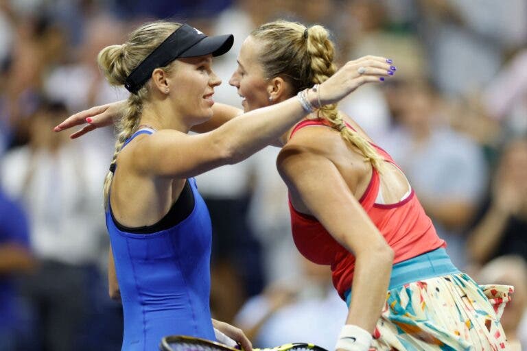Kvitova impressionada com Wozniacki: “Não se percebe que esteve anos sem jogar”