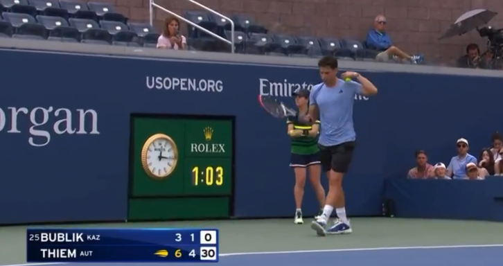 [VÍDEO] Bublik chama Thiem de deficiente durante partida no US Open