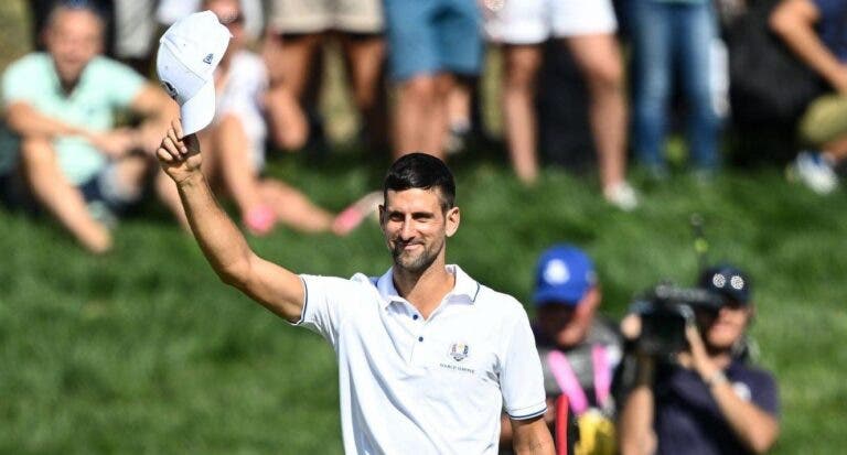 Djokovic sobre experiência no golfe: “Não queria passar vergonha”