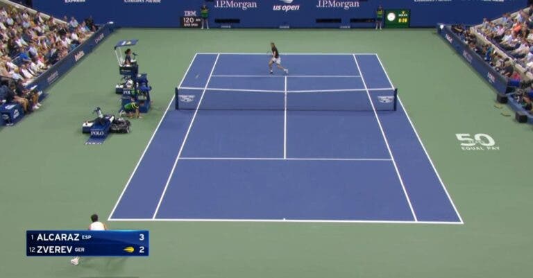 [VÍDEO] Alcaraz dá espetáculo (outra vez) no US Open