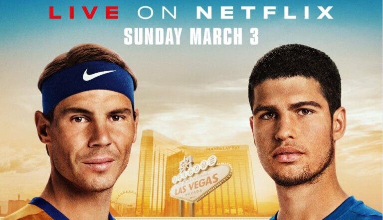 Netflix estreia nas transmissões ao vivo de tênis com Nadal vs Alcaraz