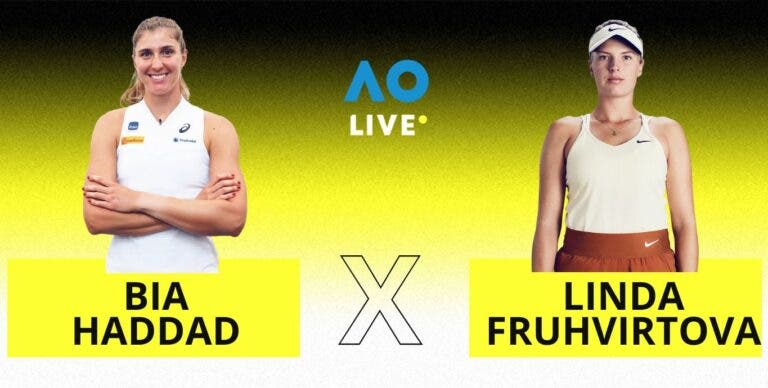[AO VIVO] Acompanhe Bia Haddad x Fruhvirtova no Australian Open em tempo real
