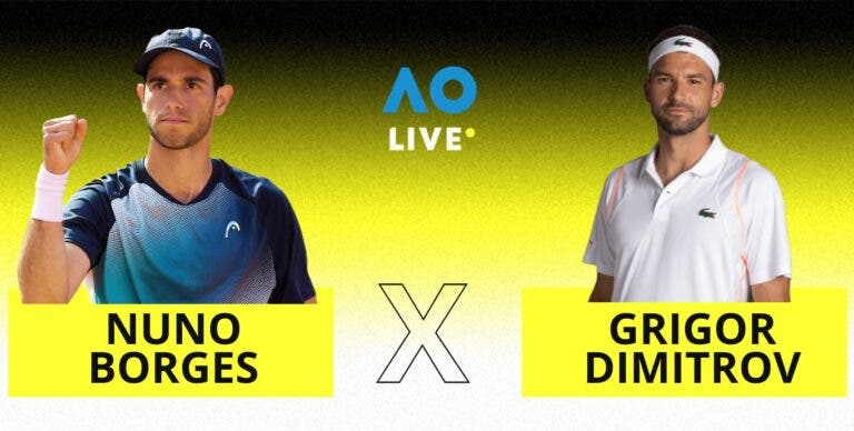[AO VIVO] Acompanhe Nuno Borges x Dimitrov no Australian Open em tempo real